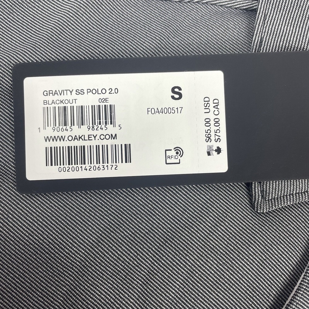 Oakley Gravity SS Gradient SS Polo 2.0 Performance Polo Size Small NWT 65$ - Picture 5 of 8